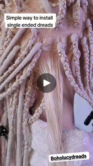 How To Put In Dread Extensions, Dread Parting Pattern, Single Dreadlock In Hair, How To Install Dreadlock Extensions, How To Lock Dreads, Braid In Dreads Extensions, Peekaboo Dreads, Partial Dreads Placement, Dread Hairstyles For Women Black