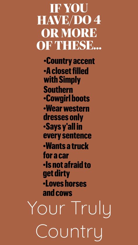 I'm country.. hbu? #country #quiz #aubreegirl #fun #comment This Or That Country Edition, Country Girl Problems, Simply Southern, Country Girl, Western Dresses, Cowgirl Boots, Country Girls, How To Plan, Pins