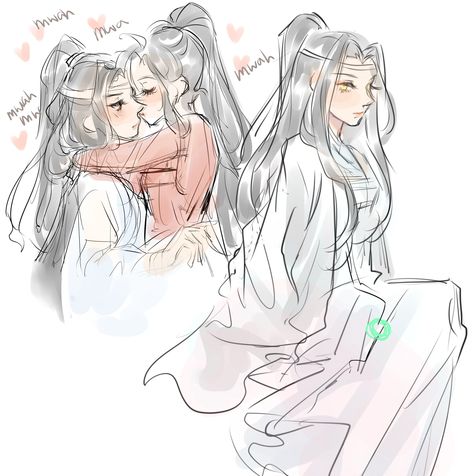 Wangxian Genderbend, Fem Wangxian, Wangxian Fanart, Demonic Cultivation, Season 1, Pink Flowers, Princess Zelda, Ships, Zelda Characters