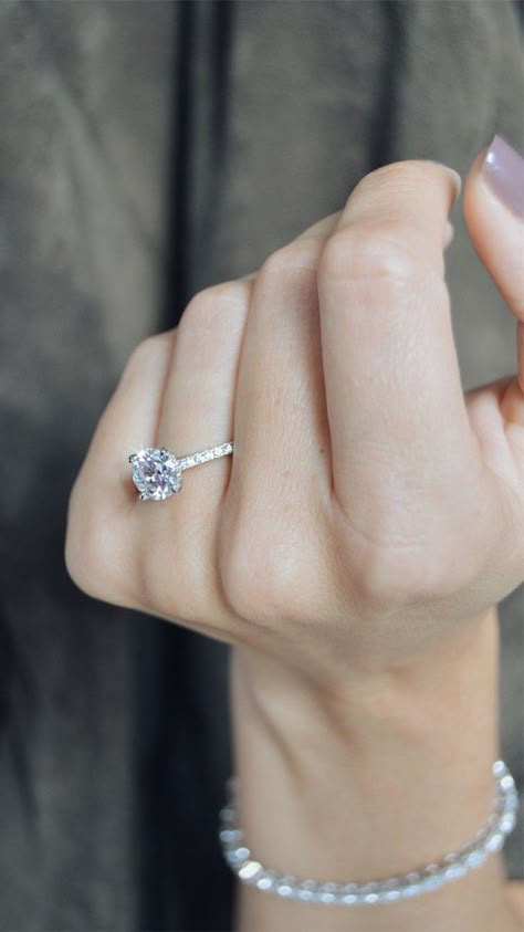 12 of the Prettiest Solitaire Engagement Rings on Pinterest Princess Engagement Rings, Beautiful Wedding Rings Diamonds, Expensive Wedding Rings, Stunning Wedding Rings, Cushion Cut Engagement Rings, Best Wedding Rings, Engagement Rings Ideas, Perfect Wedding Ring, Fine Engagement Rings