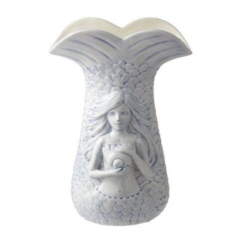 Mermaid vase Mermaid Vase, Ceramic Mermaid, Hand Built Ceramics, Mermaid Home, Mermaid Board, Mermaid Home Decor, Pottery Vessels, Mermaid And Unicorn, Mermaid Sculpture