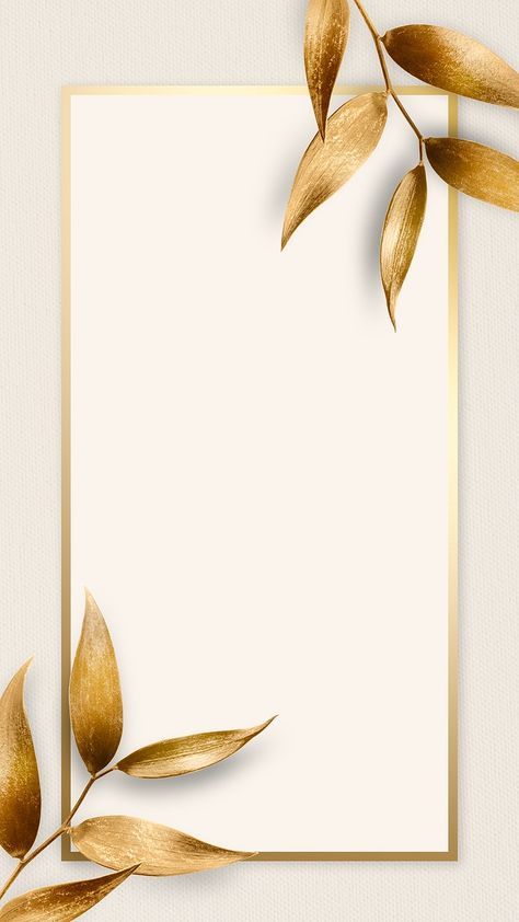 Leaves Frame, Gold Wallpaper Background, Olive Leaves, Photo Frame Wallpaper, Golden Background, Invitation Background, Gold Frames, Rose Frame, Theme Background