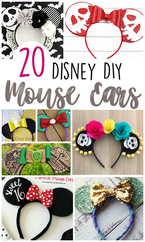 Disney Ear Template, Handmade Mickey Ears, Cricut Mickey Ears, How To Make Mickey Mouse Ears, Disney Mouse Ears Diy, Disney Diy Ears, Homemade Disney Ears, Diy Disney Ears Tutorials, Diy Disney Ears Headband