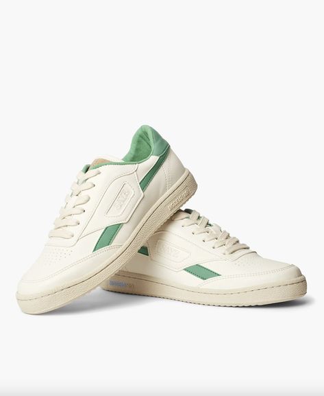 18 Trendy Sneakers Our Editors Personally Own and Love 80s Silhouette, Timeless Silhouettes, Vegan Sneakers, Green Sneakers, Cotton Coat, Synthetic Rubber, Trendy Sneakers, Best Sneakers, Sneakers Online