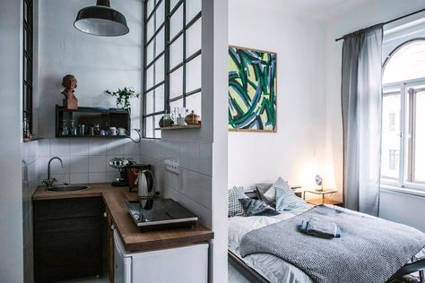 Studio Apartment Airbnb Ideas, Airbnb Studio Apartment, One Room Airbnb Ideas, Room For Rent Ideas, Airbnb Studio Ideas, Studio Airbnb Ideas, Micro Studio Apartment Ideas, Small Airbnb Ideas, Airbnb Studio