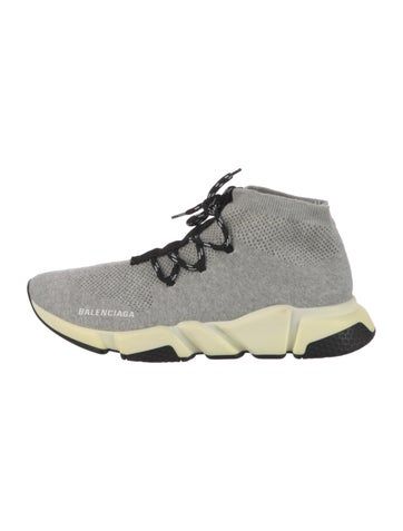 Balenciaga Speed Trainer Lace Up High Top Sock SneakersNeutralsRound-ToesLace-Up Closure at UppersFit: Sneakers by Balenciaga typically fit true to size. Balenciaga Speed Trainer, Sock Sneakers, Balenciaga Speed, High Top, High Tops, Balenciaga, Socks, Lace Up, Sneakers