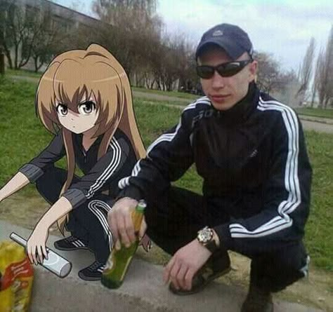 Rapper And Anime, Russian Anime, Gangsta Anime, Real Anime, Anime Meme, Girl Stickers, Edgy Memes, Funny Cute, Funny Images