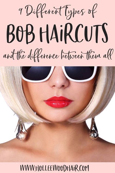 Bob haircuts are kinda amazing..but do you know the difference between a graduated bob, a-line haircut, and the other types of bob haircuts? #HairTips #Hairstyles #HairHacks #HairKnowledge Back Of Bob Haircut Layered, Short Bob Angled, One Layer Bob Haircut, Different Types Of Bobs Haircuts, Layered Hair Bob Short, Different Types Of Bob Haircut, Slightly Stacked Bob, Graduated Bob Medium, Bob Cut Hairstyles Short