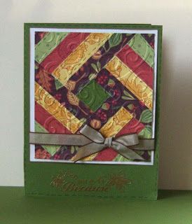 Patchwork Cards, Quilt Cards, Fall Quilt, Paper Quilt, Holiday Clothes, Sewing Cards, Dresses Holiday, Fall Quilts, Card Tutorial