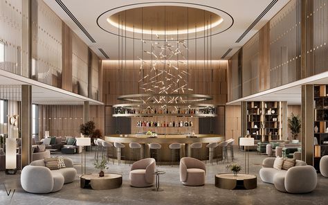 Luxury Resort Hotel & Spa on Behance Hotels Lobby, Hotel Lobby Interior Design, Hotel Lobby Reception, Miami Holiday, Modern Hotel Lobby, Indian Project, Hotel Bars, Luxury Hotels Interior, Luxury Hotels Lobby