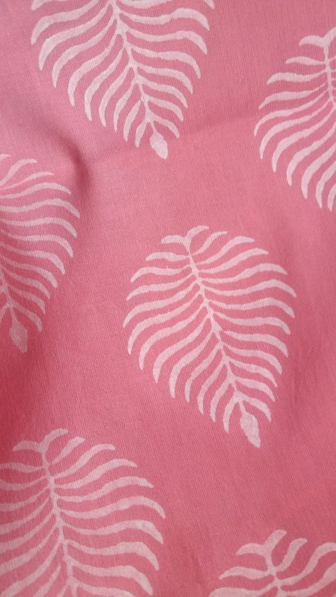 Block Printed Fabric Pink Block Print Fabric Handprinted | Etsy Ireland Block Print Designs Free Pattern, Block Prints Pattern, Bollywood Style Pink Sets With Block Print, Pink Block Print Dupatta For Diwali, Festive Pink Block Print Sets, Bollywood Style Pink Block Print Sets, Pink Block Print, Multicolor Block Print Fabric For Festivals, Block Print Pattern