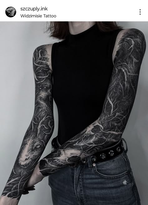 Black Ink Sleeve, Song Lyric Tattoos, Black Sleeve Tattoo, Side Hip Tattoos, Favorite Song Lyrics, Dark Tattoos, Blackwork Tattoos, Lyric Tattoos, Blackout Tattoo