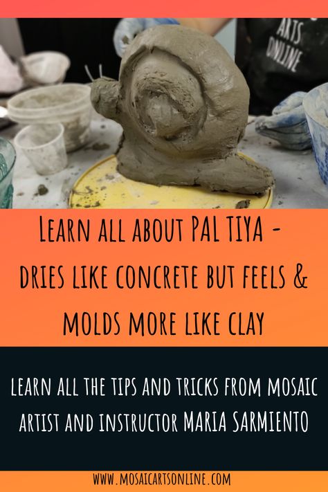 Pal Tiya, Mosaic Art Sculptures & Statues, Where To Buy Mosaic Supplies, Making Plaster Molds For Ceramics, Mosaic Tools Needed, Mosaic Substrates, Mosaic Tile Art, Process Art, Tile Art