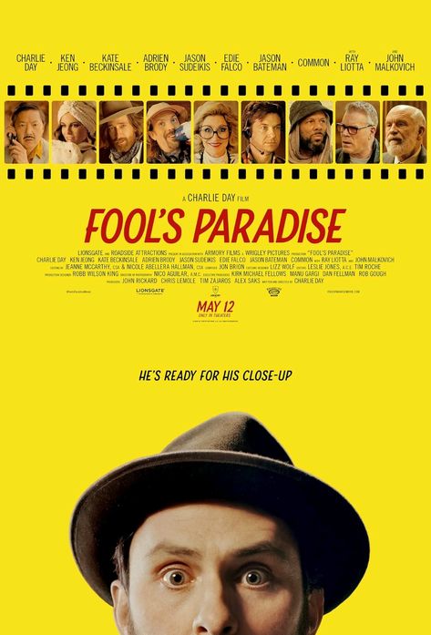 FOOL'S PARADISE (2023) Fools Paradise, No Manches Frida, Ray Liotta, Charlie Day, Adrien Brody, John Malkovich, Film Pictures, Fiction Movies, Travis Fimmel