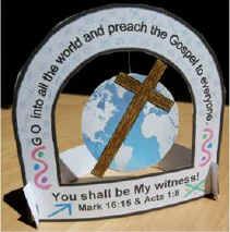 Go Into All the World Craft for Missions Missions Craft, Childrens Ministry Crafts, Bible Study Crafts, Bible Crafts Sunday School, Preach The Gospel, World Craft, Jesus Crafts, Sunday School Coloring Pages, Bible Object Lessons