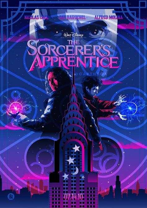 The Sorcerers Apprentice (2010) [2896 4096] by Captn Bok The Sorcerer's Apprentice Poster, Sorcerer Apprentice, Sorcerers Apprentice, Animation Production, The Sorcerer's Apprentice, Alfred Molina, Best Movie Posters, Fav Movies, Disney Live Action