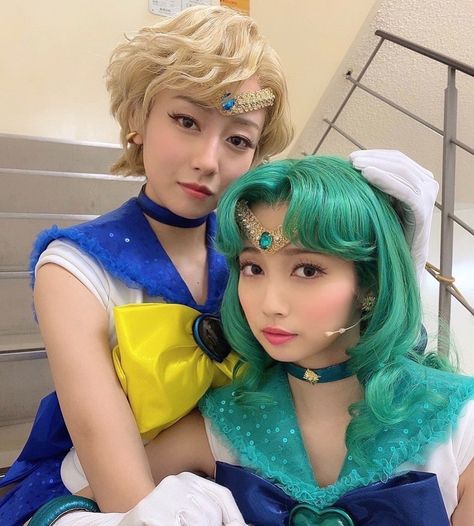 Sailor Uranus And Neptune, Sailor Neptune Cosplay, Uranus And Neptune, Sailor Neptune, Sailor Uranus, Sailor Moon Art, Pretty Guardian Sailor Moon, Sailor Scouts, Cosplay Anime