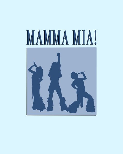 Mamma Mia Silhouette, Mamma Mia Print, Mamma Mia Voulez Vous, Mamma Mia Room Decor, Mamma Mia Card, Mamma Mia Here We Go Again, Mamma Mia Drawing, Mamma Mia Art, Mamma Mia Poster