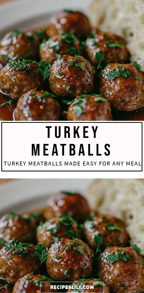 I love how easy and flavorful these turkey meatballs are! Perfectly juicy and packed with herbs, they make a fantastic addition to pasta, sandwiches, or even on their own. Give this simple recipe a try for your next family dinner! Chicken Or Turkey Meatballs, How To Make Turkey Meatballs, Frozen Turkey Meatball Recipes, Simple Turkey Meatballs, Turkey Meatball Sandwich, Turkey Meatball Recipes, Ground Turkey Meatball Recipes, Healthy Turkey Meatballs, Meatballs Healthy