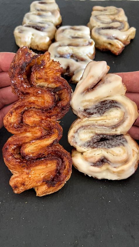 Cinnamon Roll Pastry, Puff Pastry Cinnamon Swirls, Puffed Pastry Cinnamon Rolls, Puff Pastry Cinnamon Rolls Simple, Puff Pastry Cinnamon Roll Snacks, Puff Pastry Cinnamon Twists, Cinnamon Puffs, Cinnamon Sugar Puff Pastry, Danish Recipe Puff Pastry