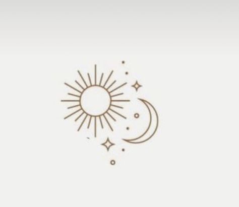 Sun Moon Stars Planets Tattoo, Sun Moon Star Tattoo Designs, Moon And Sun Line Art, Moon Star Flower Tattoo, Simple Sun Moon Star Tattoo, Minimalist Celestial Tattoo Ideas, Minimalist Sun And Moon Tattoo Ideas, Sun Moon Line Tattoo, Sun Moon And Stars Tattoo Minimalist