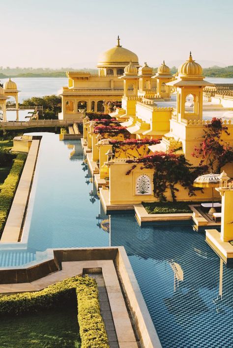 Dream destinations don’t come more luxurious than these hotel pools. From uninterrupted ocean views to cocktails while you swim, immerse yourself. Oberoi Udaivilas, Oberoi Hotels, Romantic Hotel, Hotel Pool, Romantic Destinations, Tourist Places, Udaipur, Travel And Leisure, Hotels And Resorts