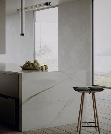 Meet the new sustainable surface on our kitchen wish list, Plus tips and tricks to ‘greenify’ your kitchen. Kitchen Benchtops, Engineered Quartz, Quartz Surfacing, Quartz Kitchen, Engineered Stone, Gold Highlights, Italian Marble, Colour Board, Love Your Home