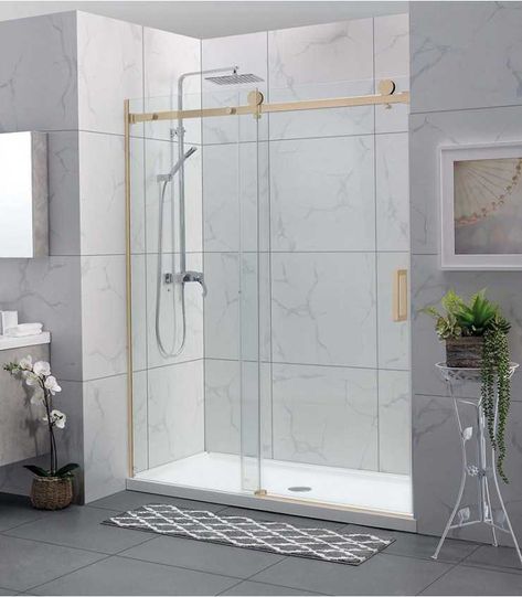 Ensuite Vanity, Sliding Shower Screens, Sliding Door Panels, Frameless Sliding Doors, Sliding Door Design, Wall Taps, Luxurious Showers, Back To Wall Toilets, Frameless Shower