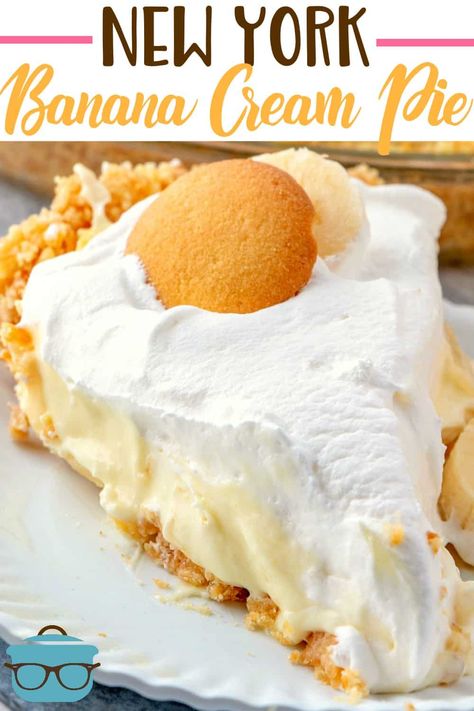 Nilla Wafer Crust, Cheese Pudding, Banana Cream Pie Recipe, Banana Pie, Tiramisu Dessert, Creamy Pudding, Banoffee Pie, Cream Pie Recipes, The Country Cook