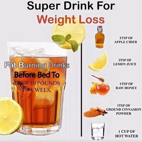 Lemon Diet, Smoothie Diet Plans, Fat Loss Drinks, Healthy Drinks Recipes, Cinnamon Powder, Fat Burner Drinks, Water Recipes, Fat Burning Drinks, Detox Drinks