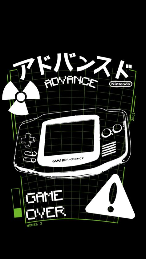 Japanese Graphic, Nintendo Gameboy, Karakter Disney, Cyberpunk City, Gamer T Shirt, Japanese Graphic Design, Graphic Tshirt Design, Graphic Design Fun, Tshirt Pattern