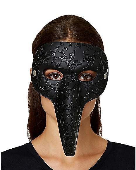 Female Plague Doctor Half Mask - Spirithalloween.com Plauge Mask, Female Plague Doctor, Funny Halloween Masks, Plague Doctor Costume, Scary Halloween Masks, Zombie Mask, Halloween Circus, Plague Doctor Mask, Doctor Costume