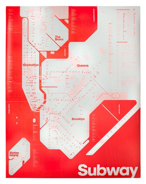 Triboro’s One-Color Subway Map / via September Industry. #maps #nyc Nyc Subway Map, Ny Subway, Nyc Map, New York City Map, Subway Map, Graphic Design Collection, New York Subway, U Bahn, Nyc Subway