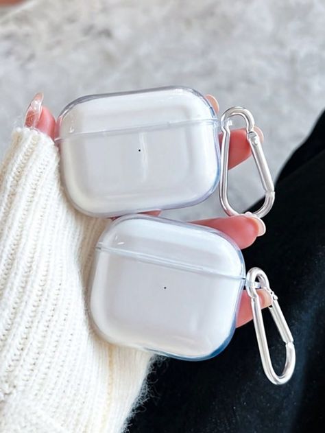 1pc Transparent TPU Earphone Case With Metal Buckle, Shockproof Protective Cover Compatible With Airpods 3/2 And Apple Pro2 EarphonesI discovered amazing products on SHEIN.com, come check them out! Airpod Gen 3, Travel Toothbrush Holder, Cute Ipod Cases, Toothpaste Holder, Luxury Phone Case, Airpods 3, Ipod Cases, Print Phone Case, Clear Nails