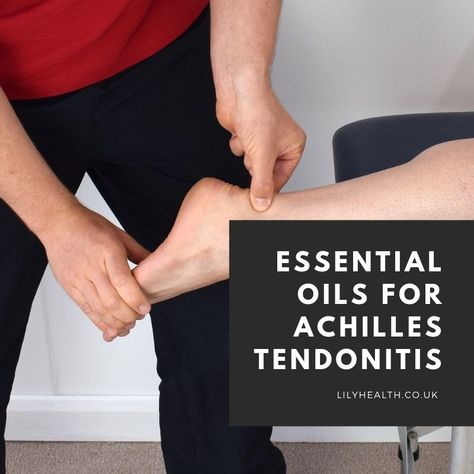 Essential Oils For Tendon Inflammation, Achilles Bursitis, Pain Relief Essential Oils, Achilles Pain, Benefits Of Essential Oils, Achilles Heel, Essential Oils For Pain, Doterra Essential Oils Recipes, Ankle Pain