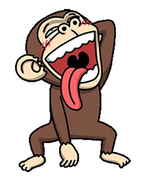 Monkey Cartoon, Monkey Stickers, Funky Monkey, Banana Peel, Animated Stickers, Can't Stop Laughing, Sticker Set, Mario, Mario Characters