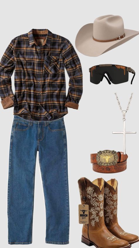 #myfirstshuffle Men Western Outfits, Cowboy Outfit For Men, Halloween Costumes Scarecrow, Cowboy Aesthetic, Boots Outfits, Swag Outfits Men, Cowboy Outfits, Guys Clothing Styles, Casual School Outfits