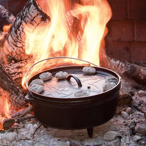 Lodge Cookware, Oatmeal Pancakes Healthy, Boy Scout Camping, Canned Spaghetti Sauce, Cast Iron Chicken, Campfire Desserts, Dutch Oven Camping, Scout Camp, Cast Iron Griddle