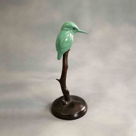 Birds | O.MerchorSculptures Best Sculptures, South African Birds, Crow Silhouette, King Fisher, Bird Sculptures, Geometric Sculpture, Green Patina, Fish Sculpture, Flower Sculptures