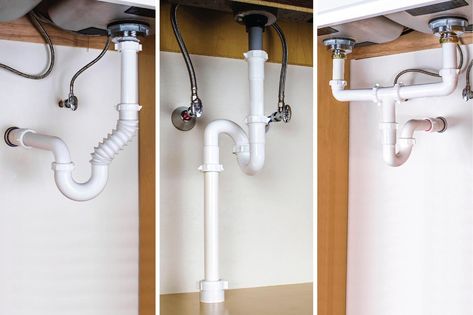 Bathroom Sink Plumbing Diagram, How To Plumb A Bathroom, Sink Drain Plumbing, Plumbing A Bathroom, Bathroom Sink Plumbing, Under Bathroom Sink, Sink Plumbing, Corkboard Ideas Decor, Plumbing Installation