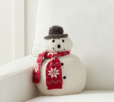 Archie Snowman Shaped Pillow | Pottery Barn Pottery Barn Christmas Decor, Pottery Barn Christmas, Snowman Pillow, Outdoor Cushion Covers, Shaped Pillow, Christmas Pillows, Holiday Pillows, The Snowman, Diy Pillows