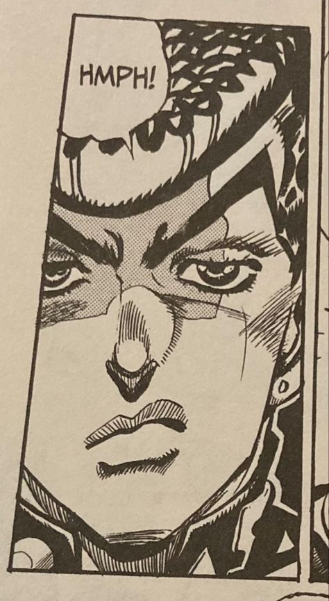 Manga Art Inspiration, Jolyne Manga Black And White, Josuke Manga Panel, Jojo Sketch Art, Jojo Manga Art, Jjba Manga Icons, Jotaro Drawing, Jojo Bizarre Adventure Manga, Jjba Manga Panels