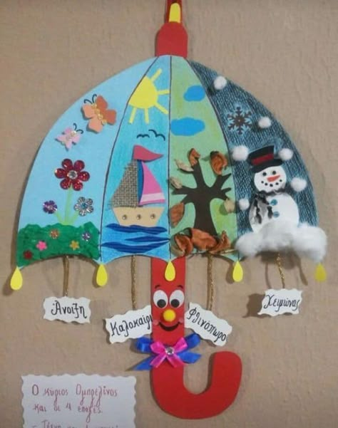 Changing Seasons Art Crafts Activities for Montessori Toddler - Kids Art & Craft Seasons Activities, Nursery Activities, Winter Crafts For Kids, Preschool Art, Winter Crafts, School Crafts, Craft Activities, Preschool Crafts, Fall Crafts