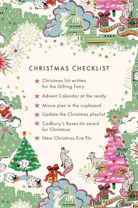 The countdown has begun with wondrous anticipation and excitement mounting. Here's our handy checklist to help you plan as we get closer to Christmas. What else is on your list? Checklist Design, Cath Kidston Christmas, Christmas Poster Design, Christmas Checklist, Driving Home For Christmas, Christmas Playlist, Christmas Haul, Christmas Savings, Winter Wonderland Christmas