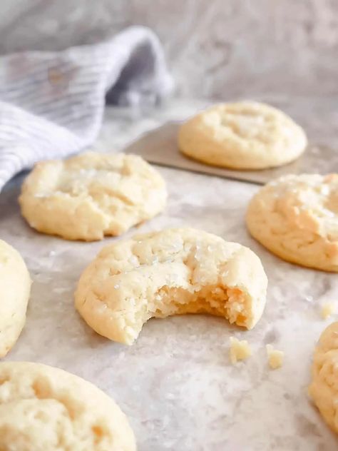 Soft Olive Oil Sugar Cookies (Dairy-free) - Perchance to Cook Olive Oil Sugar Cookies, Oms Recipes, Dairy Free Sugar Cookie Recipe, Olive Oil Cookie Recipe, Cookie Recipe With Oil, Cookie Recipes Without Butter, Preppy Finds, Dairy Free Sugar Cookies, Olive Oil Cookies