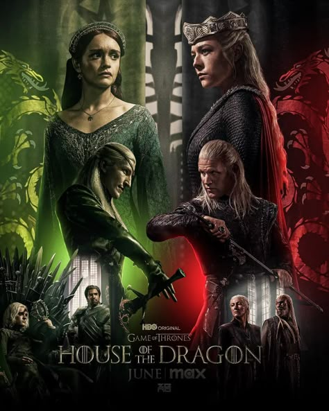 House Of Dragons Poster, House Of The Dragon Season 2 Poster, House If The Dragon, House Of The Dragon Season 2, House Of The Dragon Dragons, House Of The Dragon Poster, House Of The Dragon Wallpaper, Dragon House Of The Dragon, House Of The Dragon Art