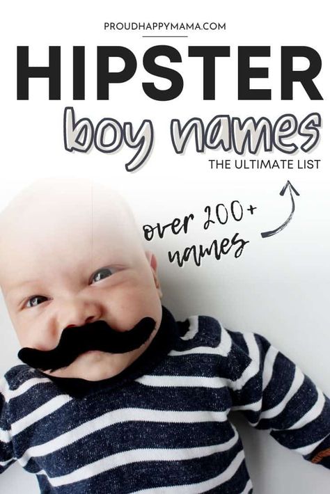 Want to find the best hipster boy names for your hip little man? Then you'll love this ultimate list of the best hipster baby boy names! Here you'll find the best unique hipster boy names, cute hipster boy names, cool hipster boy names, uncommon hipster boy names, and more! Hipster Boy Names, Boy Names Uncommon, Trendy Boy Names, Country Baby Boy Names, Earthy Boy Names, Hipster Names, Bible Baby Names, Uncommon Boy Names, Baby Boy Names Strong