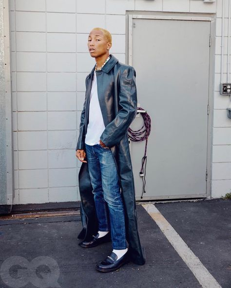 SPOTTED: Pharrell In Chanel x Pharrell Loafers in GQ Spread – PAUSE Online | Men's Fashion, Street Style, Fashion News & Streetwear Gq Usa, Gq Magazine, Mens Outfit Inspiration, Spiritual Warfare, Pharrell Williams, Cultura Pop, Men Winter, Gq, Loafers Men