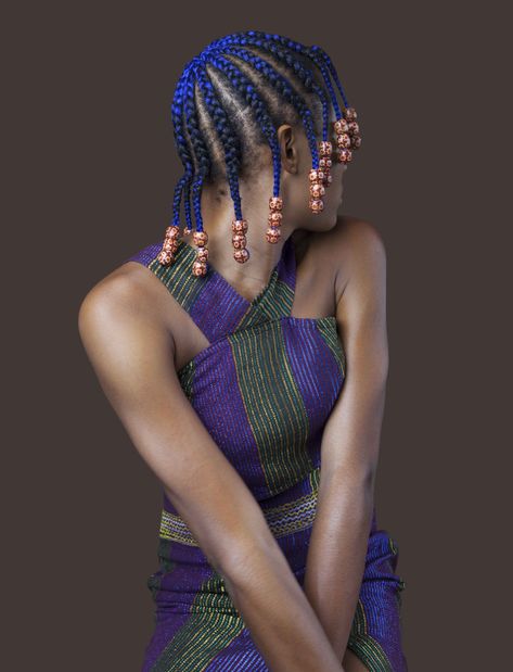 Nigerian Hair Culture Documented in Rainbow-Hued Portraits by Medina Dugger | Colossal African Hair Braiding Styles Ideas, Nigerian Hair, Hair Braiding Styles, Basket Braid, African Hair Braiding, Very Easy Hairstyles, Casual Braids, Braiding Styles, Twist Ponytail