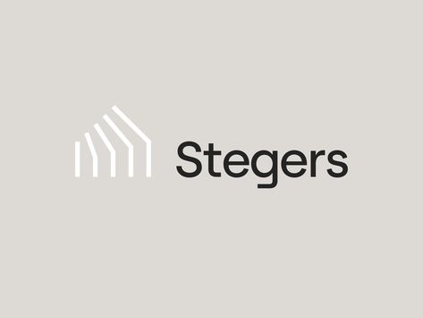 Stegers Logo Branding by Lisa Jacobs Smart Home Logo, Property Logo Design, Roofing Logo, Luxe Logo, Inmobiliaria Ideas, Architect Logo, Property Logo, Construction Branding, Design Studio Logo